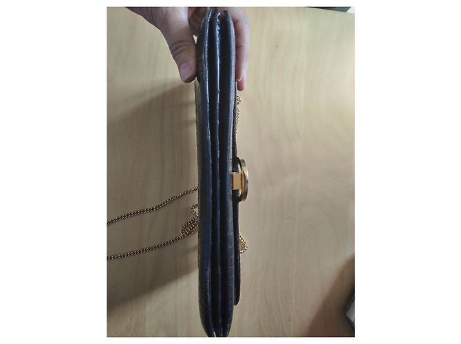 Borsa a mano Hermès in pelle di coccodrillo nera Nero - vista 11