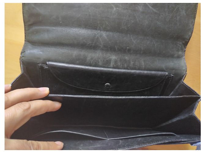 Borsa a mano Hermès in pelle di coccodrillo nera Nero - vista 8