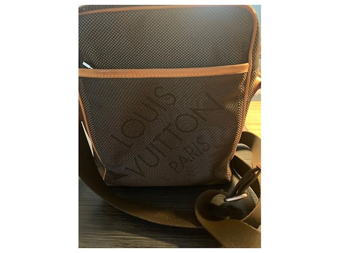 Borsa Messenger Louis Vuitton Damier Géant Marrone - vista 4