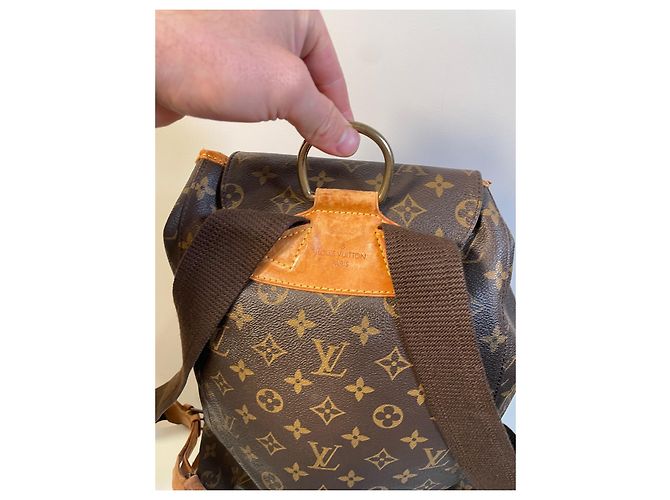 Louis Vuitton Monogram Montsouris MM Marrone - vista 3