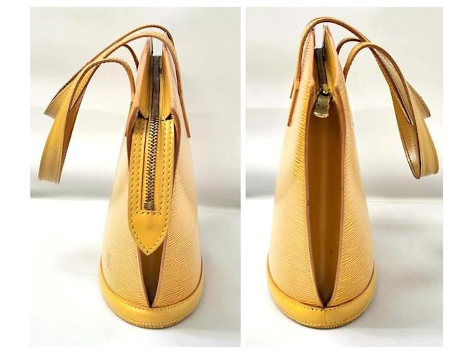Louis Vuitton Epi-Einkaufstasche Lila Gelb - Ansicht 4