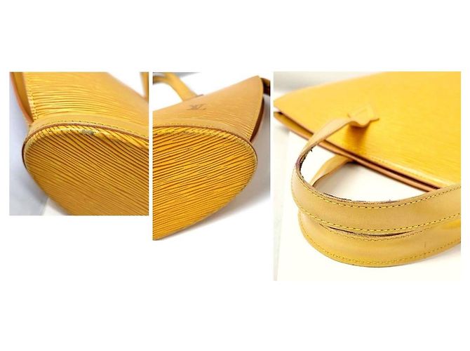 Louis Vuitton Epi-Einkaufstasche Lila Gelb - Ansicht 8
