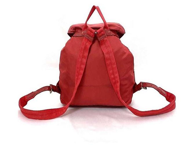 Prada Rucksack aus Nylon Rot - Ansicht 3