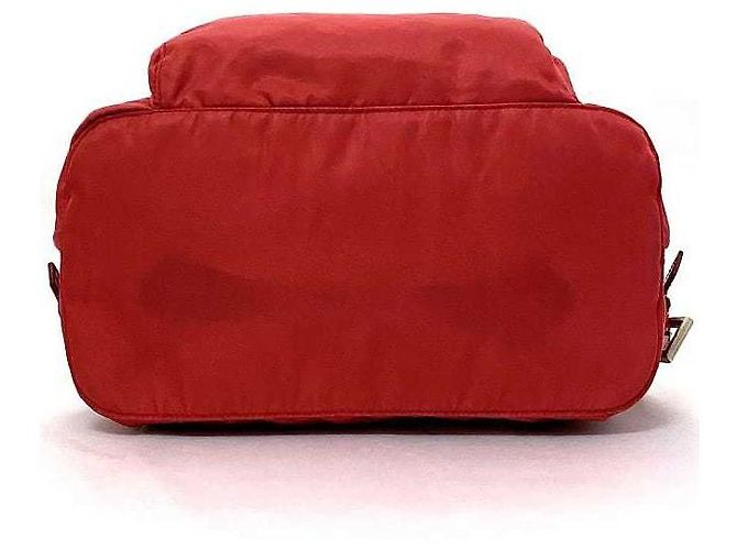Prada Rucksack aus Nylon Rot - Ansicht 5