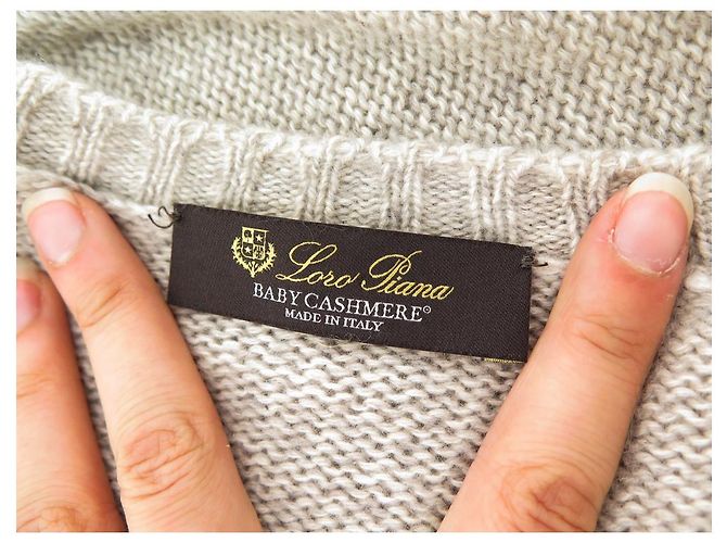 NEUER MAC-PULLOVER MIT RUNDHALS VON LORO PIANA PARKSVILLE3640 M 50 BABY-KASCHMIR-TOP - Ansicht 3