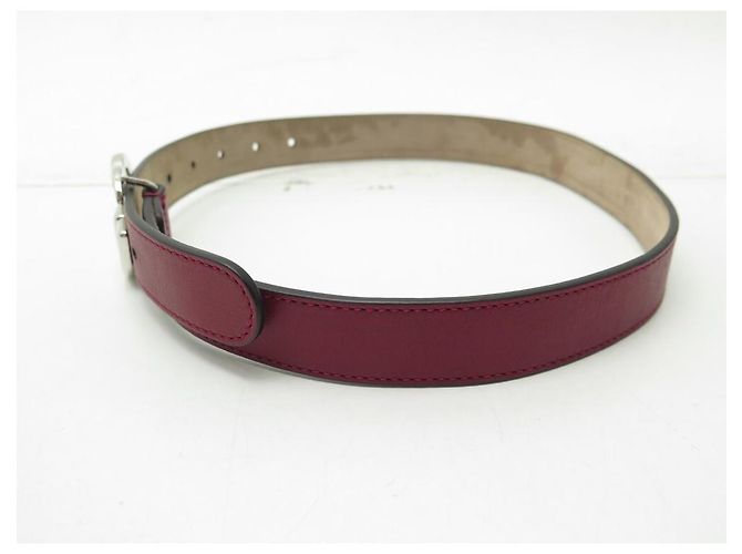 GUCCI GG MARMONT GÜRTEL 432707 IN BORDEAUX-LEDERGRÖSSE 60 M LEDERGÜRTEL - Ansicht 2