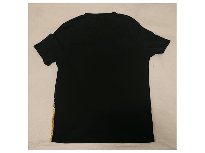Top Givenchy de seda y algodón negro y amarillo - vista 4