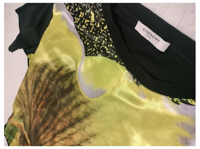 Top Givenchy de seda y algodón negro y amarillo - vista 5