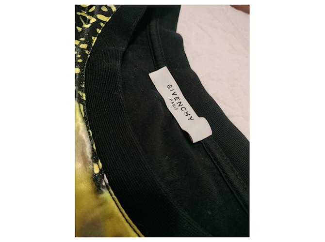 Top Givenchy de seda y algodón negro y amarillo - vista 6