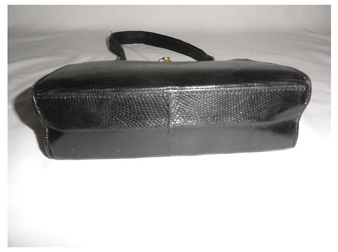 Autre Marque Year Bag 30 Handtasche aus Eidechsenleder Schwarz - Ansicht 2