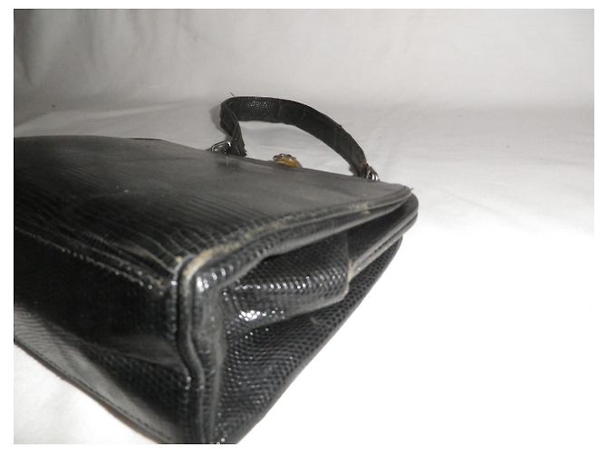 Autre Marque Year Bag 30 Handtasche aus Eidechsenleder Schwarz - Ansicht 4