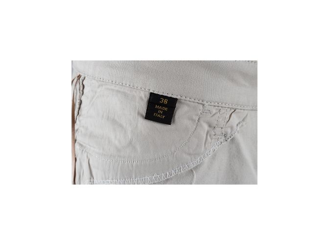 Vaqueros Louis Vuitton con raya beige Blanco roto - vista 7