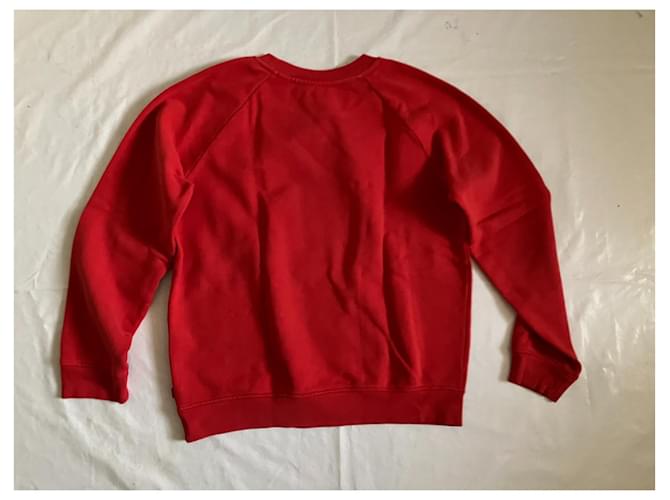 Levi's Sweatshirt aus roter Baumwolle mit Print - Ansicht 2