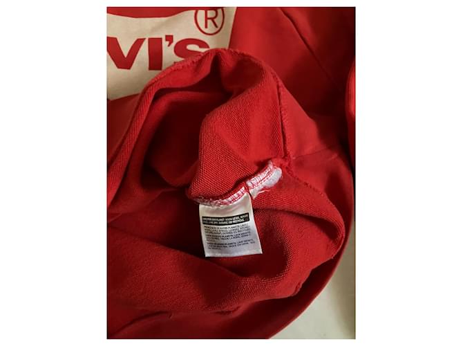 Levi's Sweatshirt aus roter Baumwolle mit Print - Ansicht 3
