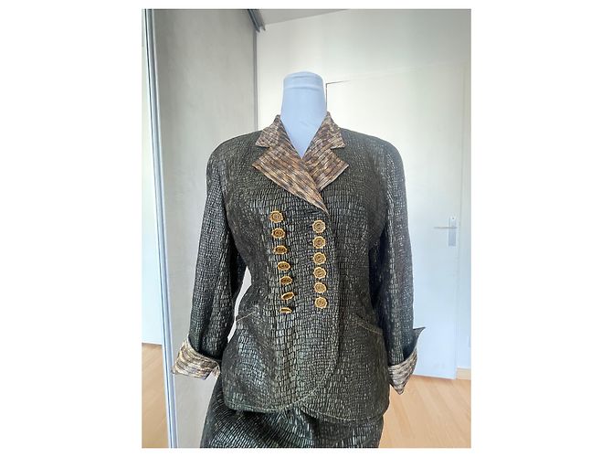 Dior Rock Anzug Python und Leoparden Muster Mehrfarben - Ansicht 3