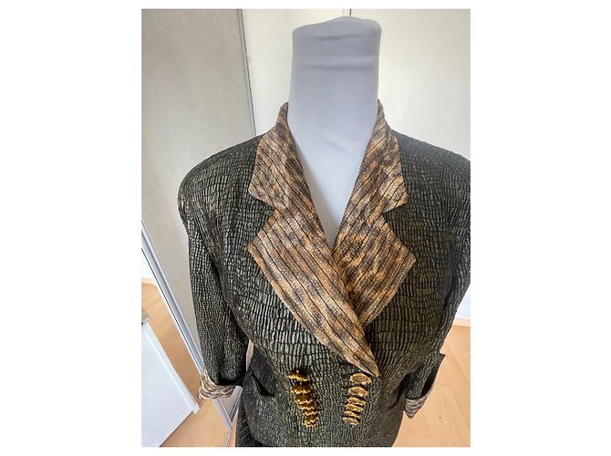 Dior Rock Anzug Python und Leoparden Muster Mehrfarben - Ansicht 4