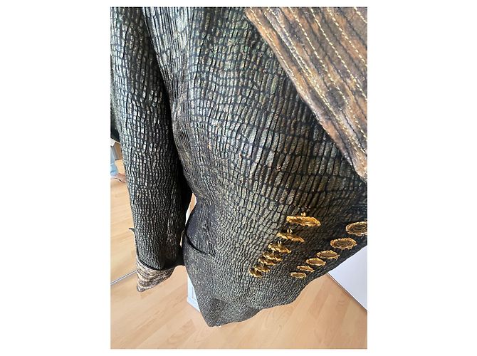 Dior Rock Anzug Python und Leoparden Muster Mehrfarben - Ansicht 7