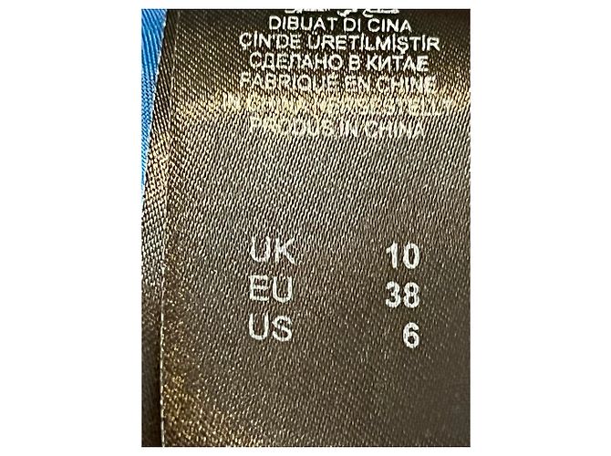 Autre Marque Vestido Marios Schwab azul celeste com enfeites de renda - vista 8