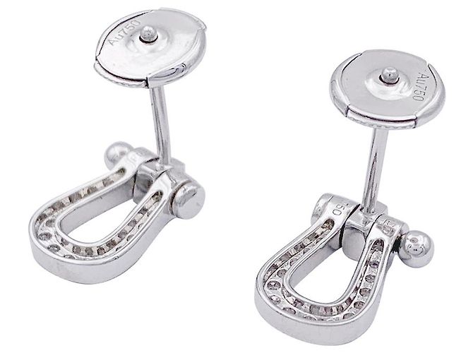 Orecchini Fred, "Forza 10", ORO BIANCO, Diamants. - vista 3