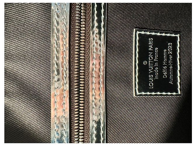 Abbesses Louis Vuitton Nebulosa Keepall 35 Marrone Argento - vista 7