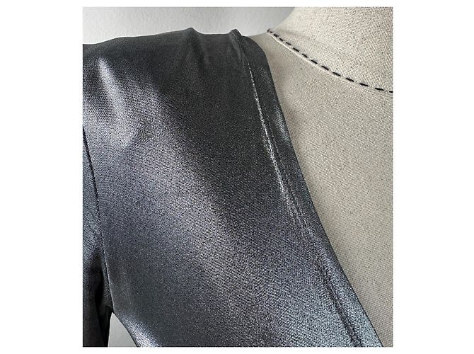 Balmain Minikleid silber gerafft - Ansicht 4