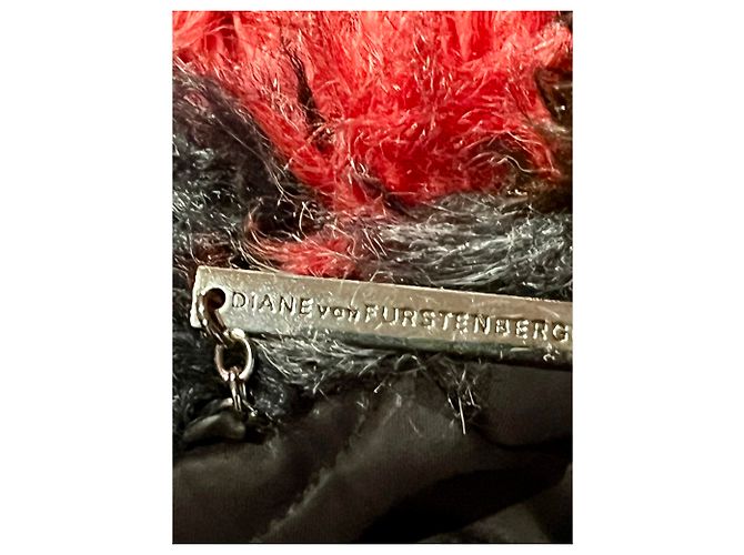 Diane Von Furstenberg Parka con capucha y pelo sintético DvF Negro - vista 9