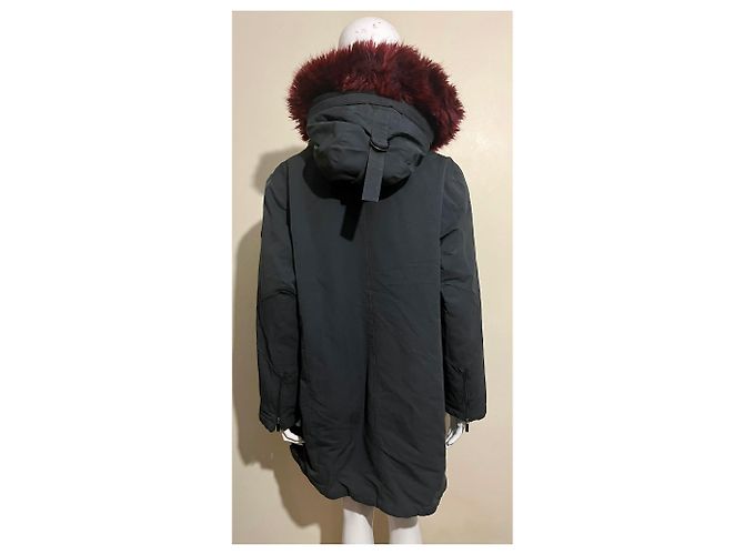 Diane Von Furstenberg Parka con capucha y pelo sintético DvF Negro - vista 2