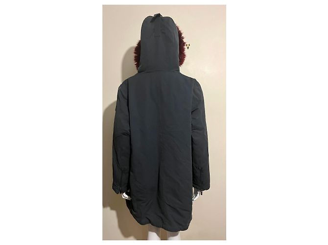 Diane Von Furstenberg Parka con capucha y pelo sintético DvF Negro - vista 3