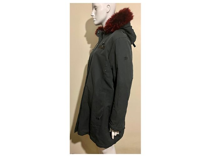 Diane Von Furstenberg Parka con capucha y pelo sintético DvF Negro - vista 4