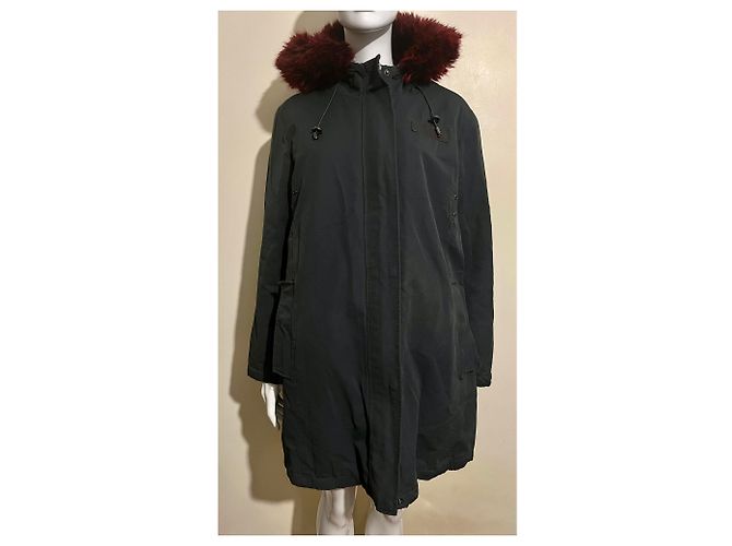 Diane Von Furstenberg Parka con capucha y pelo sintético DvF Negro - vista 5