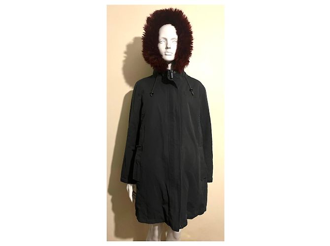 Diane Von Furstenberg Parka con capucha y pelo sintético DvF Negro - vista 6