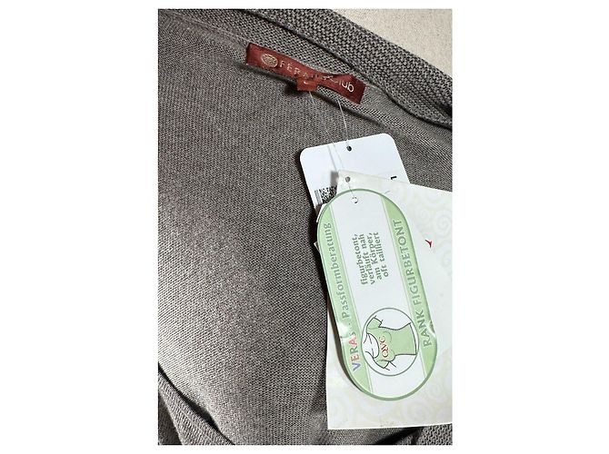 Louis Féraud Feraud Club Kleid Grau Kaschmirmischung - Ansicht 5