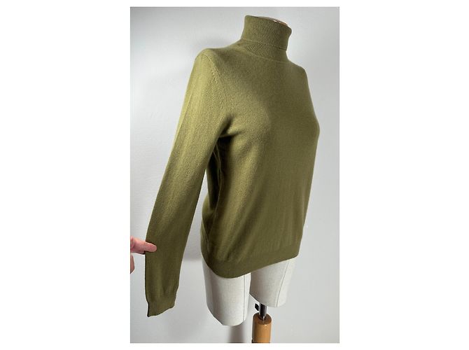 Autre Marque Maglione dolcevita Jake's verde in cashmere - vista 2