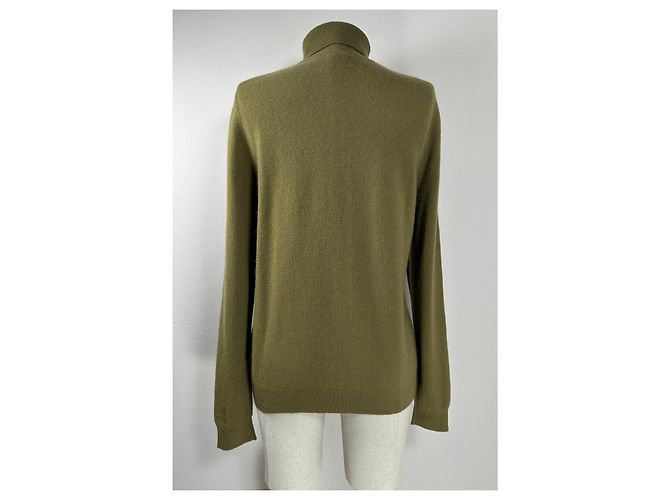 Autre Marque Maglione dolcevita Jake's verde in cashmere - vista 3
