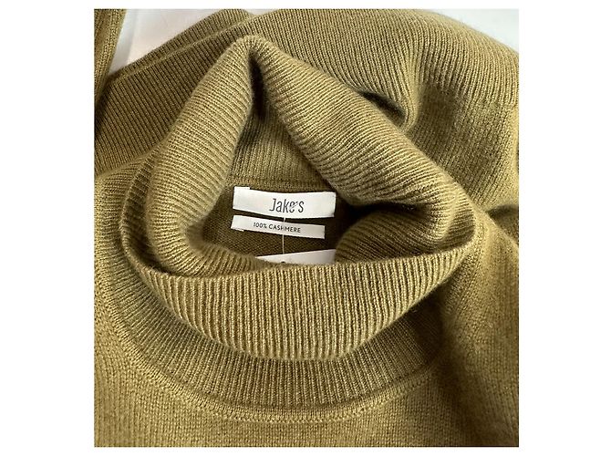 Autre Marque Maglione dolcevita Jake's verde in cashmere - vista 4