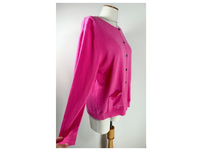 Autre Marque Christian Berg Kaschmir Cardigan Rosa Pink - Ansicht 2