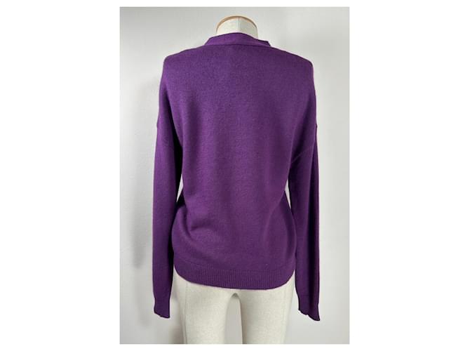 FTC Pullover aus Kaschmir und Lyocell Lila - Ansicht 3