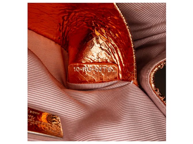 Petit sac à dos Cannage Stardust métallisé doré Dior - vue 8