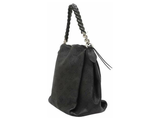 Louis Vuitton Black Monogram Mahina Babylone Catena BB Nero - vista 2