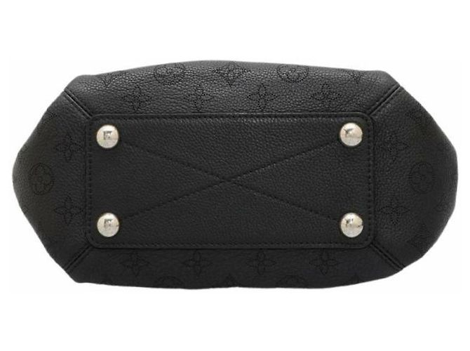 Louis Vuitton Black Monogram Mahina Babylone Catena BB Nero - vista 4