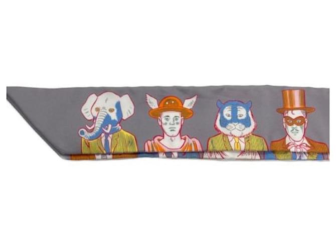 ***Sciarpa HERMES Twilly/Codice di abbigliamento di Hermès - vista 6
