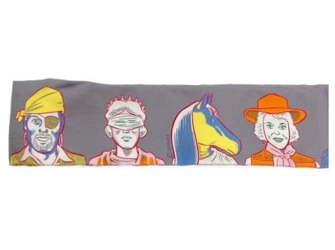 ***Sciarpa HERMES Twilly/Codice di abbigliamento di Hermès - vista 7