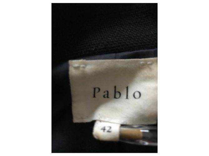 Pablo De Gerard Darel Abrigo Pablo Gérard Darel de algodón y lino Azul oscuro - vista 8