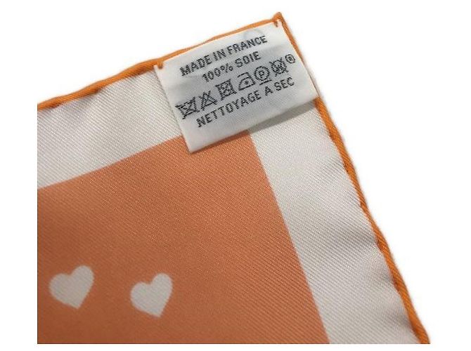 Hermès *** HERMES Kare90 Sciarpa di seta Hermes Story Arancione - vista 9
