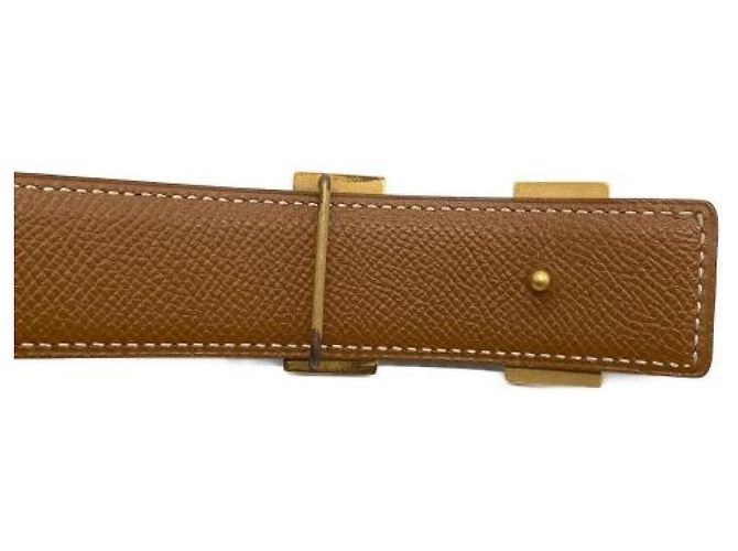 Hermès ***HERMES HERMES cinturón en H Castaño Negro - vista 3