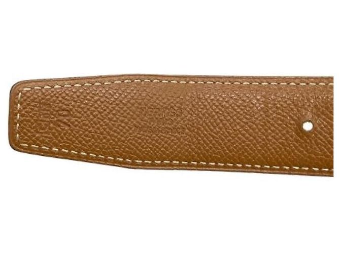 Hermès ***HERMES HERMES cinturón en H Castaño Negro - vista 5