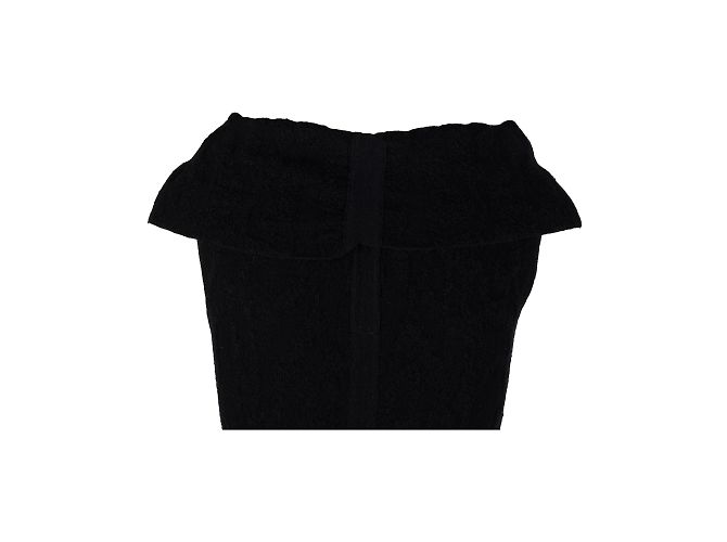 Rick Owens Woll-Etuikleid Schwarz - Ansicht 5