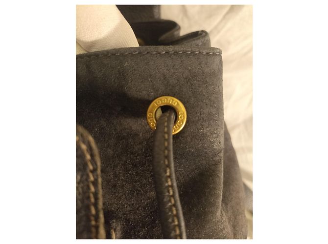 Gucci Bamboo Rucksack dunkelblau Wildleder - Ansicht 5