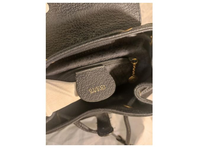 Gucci Bamboo Rucksack dunkelblau Wildleder - Ansicht 7