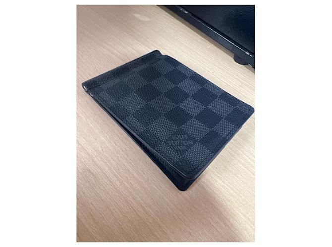Louis Vuitton Portafoglio con fermabancote Blu scuro - vista 4